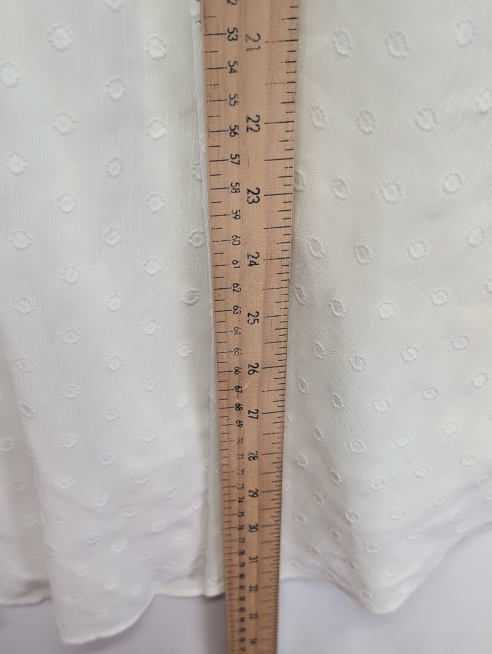 51.torrid‎ White Lace Yoke Swiss Dot Peplum Top for Kids - Picture 4 of 6